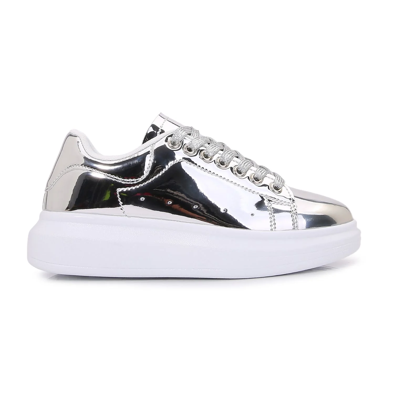 Simplicity Pure Color Platform Sneaker - Image 8