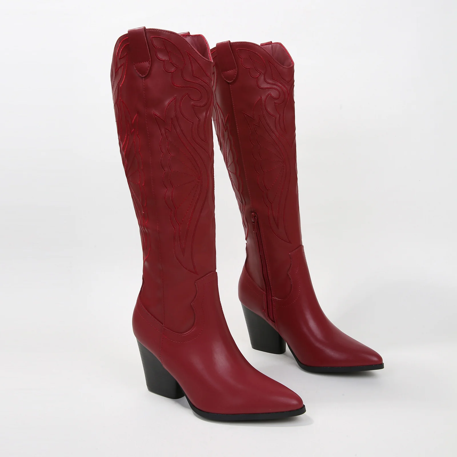 Anamaria Knee High Embroidered Western Boots - Image 12