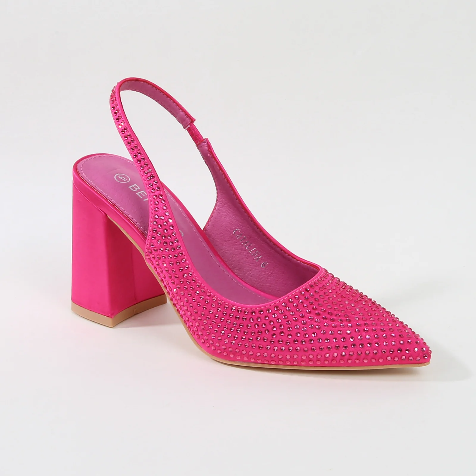 Catalina Rhinestone Embellished Slingback Block Heels - Image 21