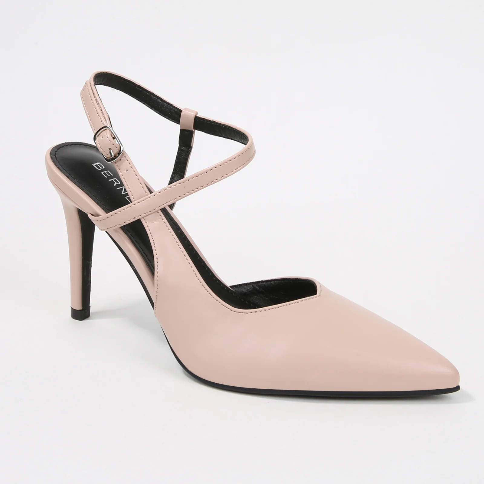Charise Vegan Leather Cross-Strap Stiletto Heels - Image 13