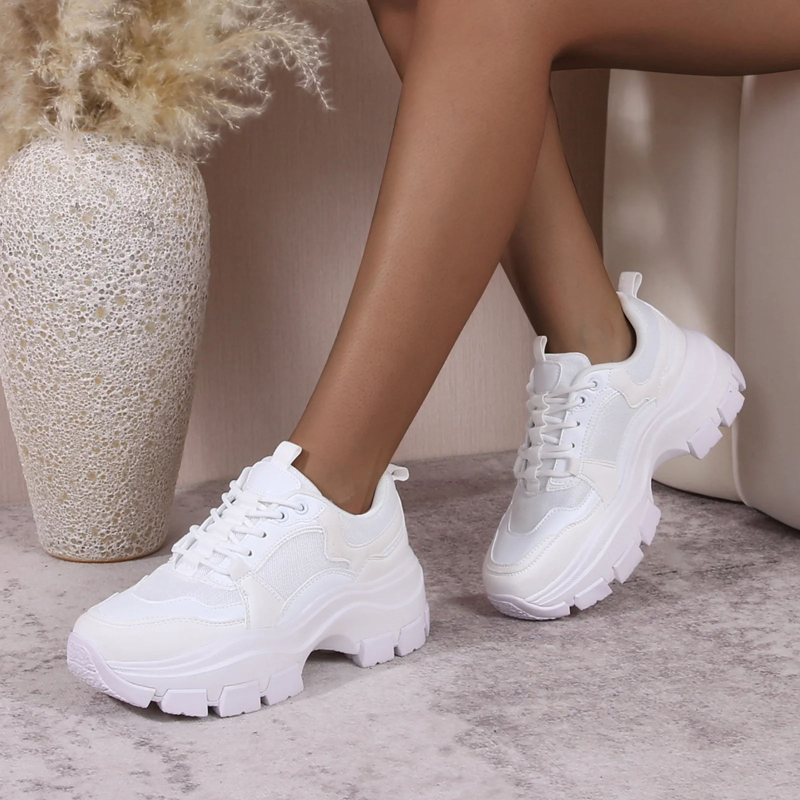 Damian Chunky Sole Platform Sneaker - Image 7