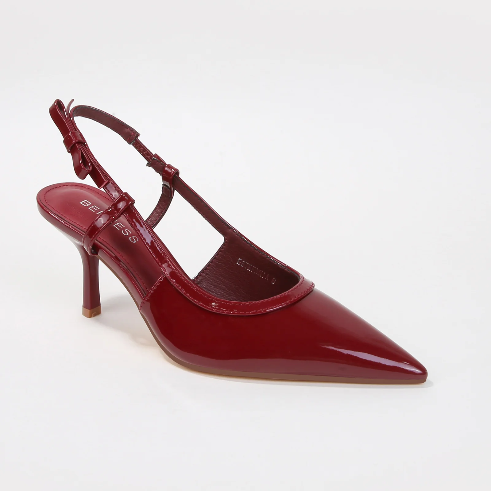 Estefania Slingback Kitten Heels with Bow Accent - Image 9