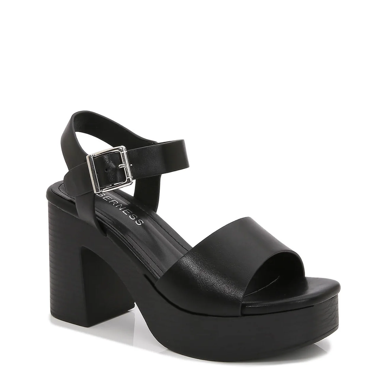 Eulala Metallic Gold Platform Block Heel Sandals - Image 7