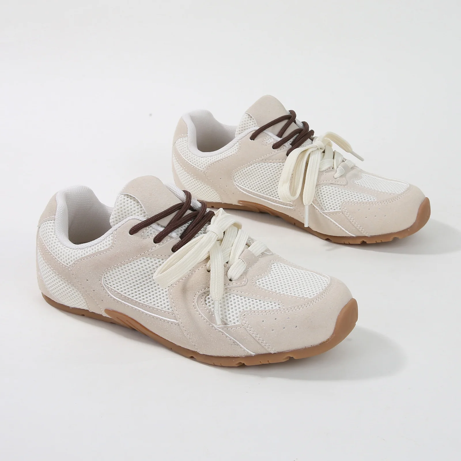 Lula Two-Tone Lace Retro Mesh Sneakers - Image 7